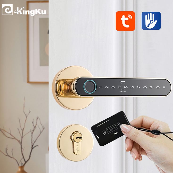 Letter Opener Brass - Smart Fingerprint Door Lock Handle, Casa