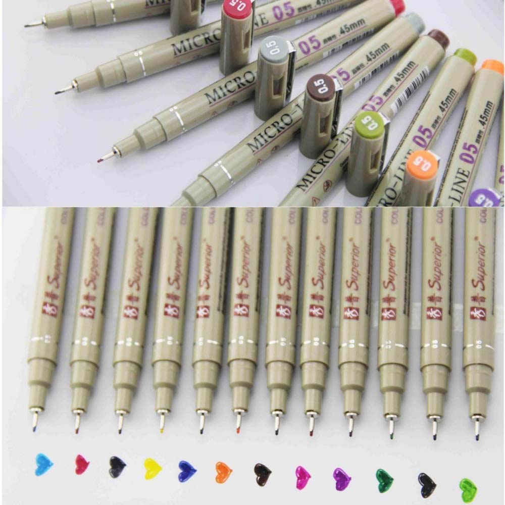 Copic Marker Sketch - 12 cores canetas de ponto poroso