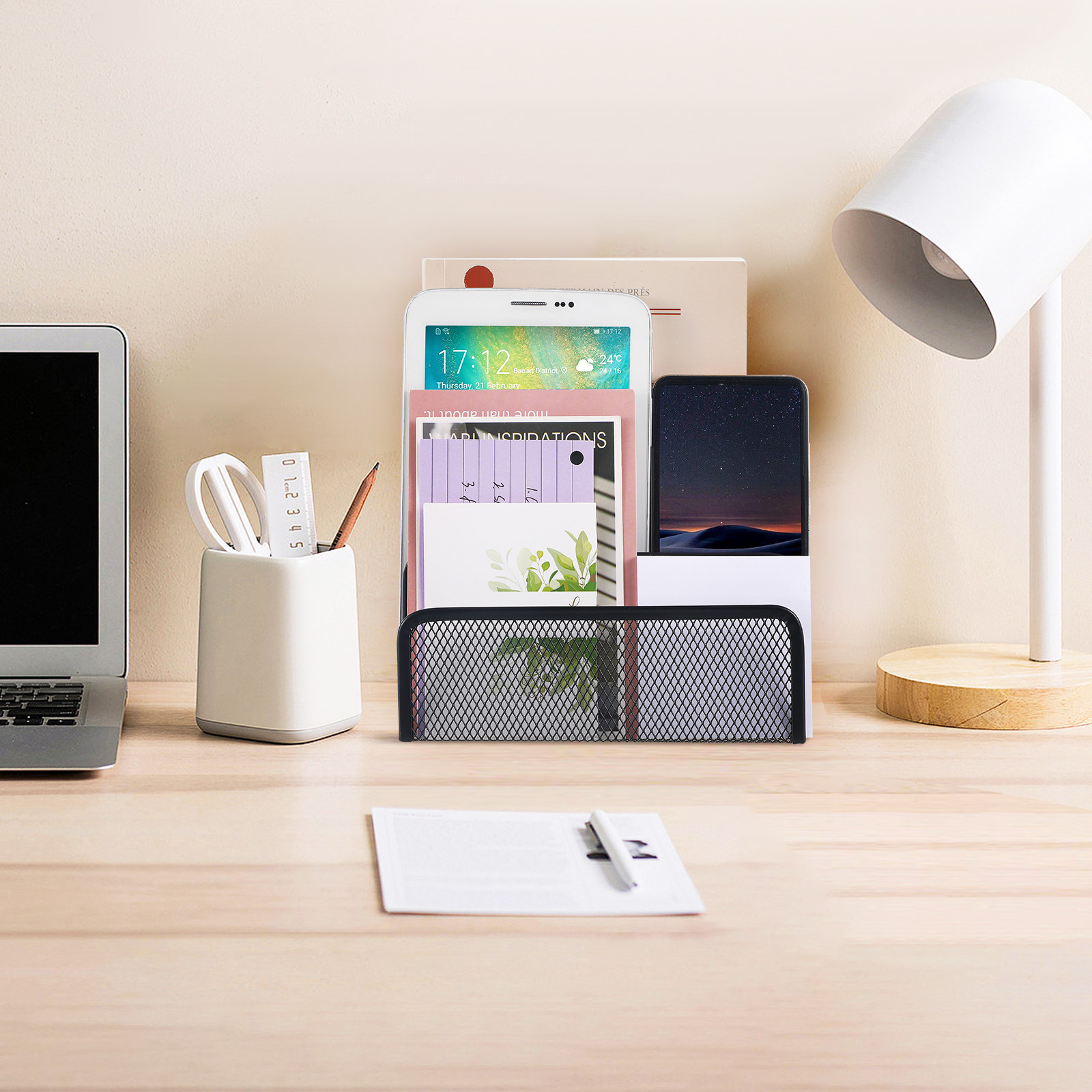 Magazine Holder Rack - Organizador de Mesa em Metal com