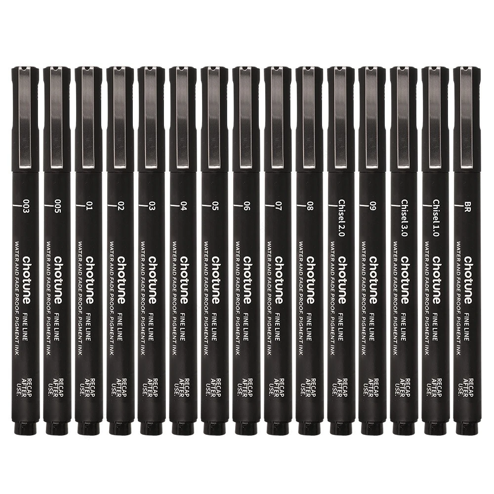 Micro canetas pretas, 15 taman - Correction Pen Fine avaliação e preço
