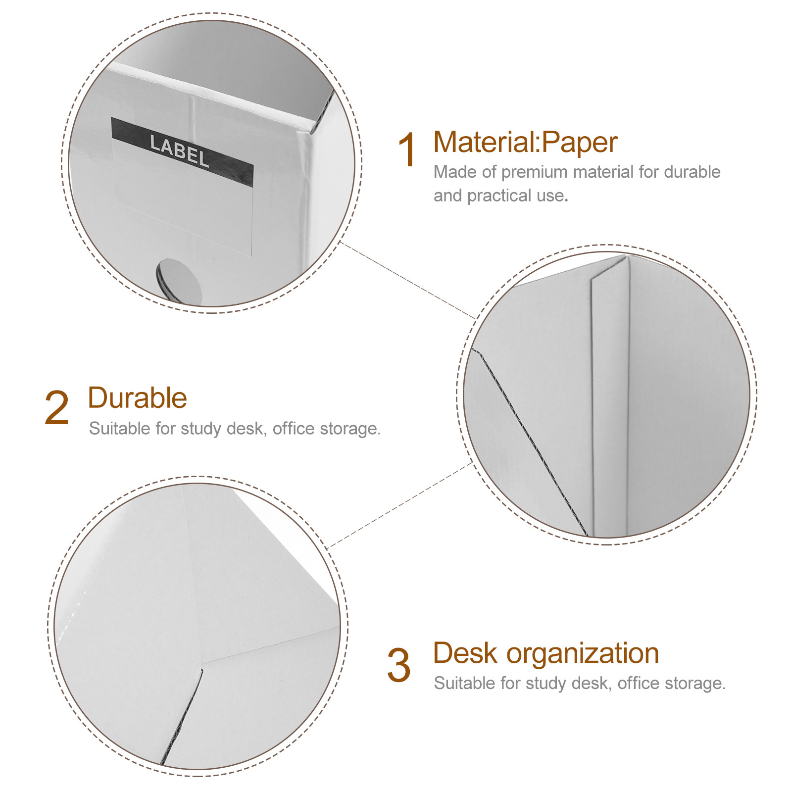 3 Peças Organizador de Pastas  - Magazine Holder Rack avaliação e preço