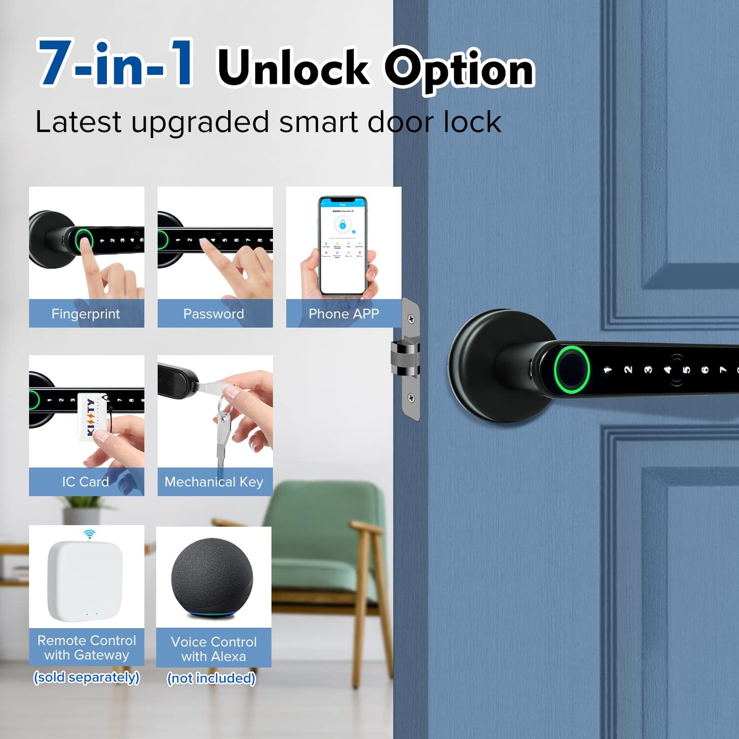 Smart Fingerprint Door Lock Ha - Letter Opener Brass avaliação e preço
