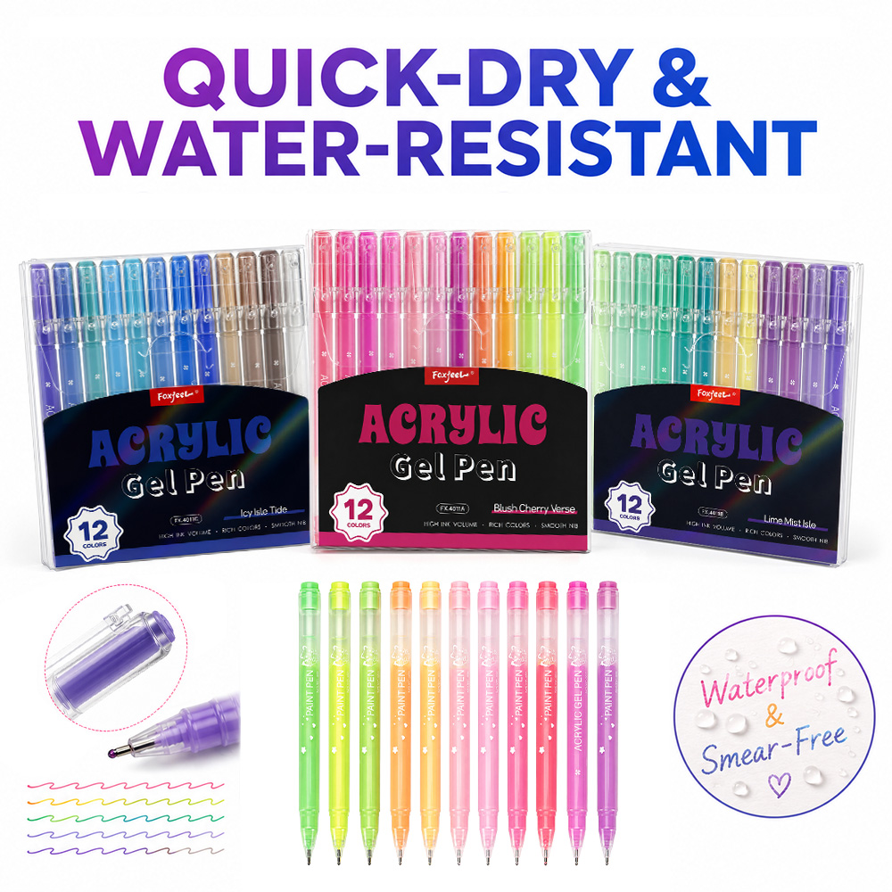 Conjunto de Canetas Gel Acríli - Correction Pen Fine avaliação e preço