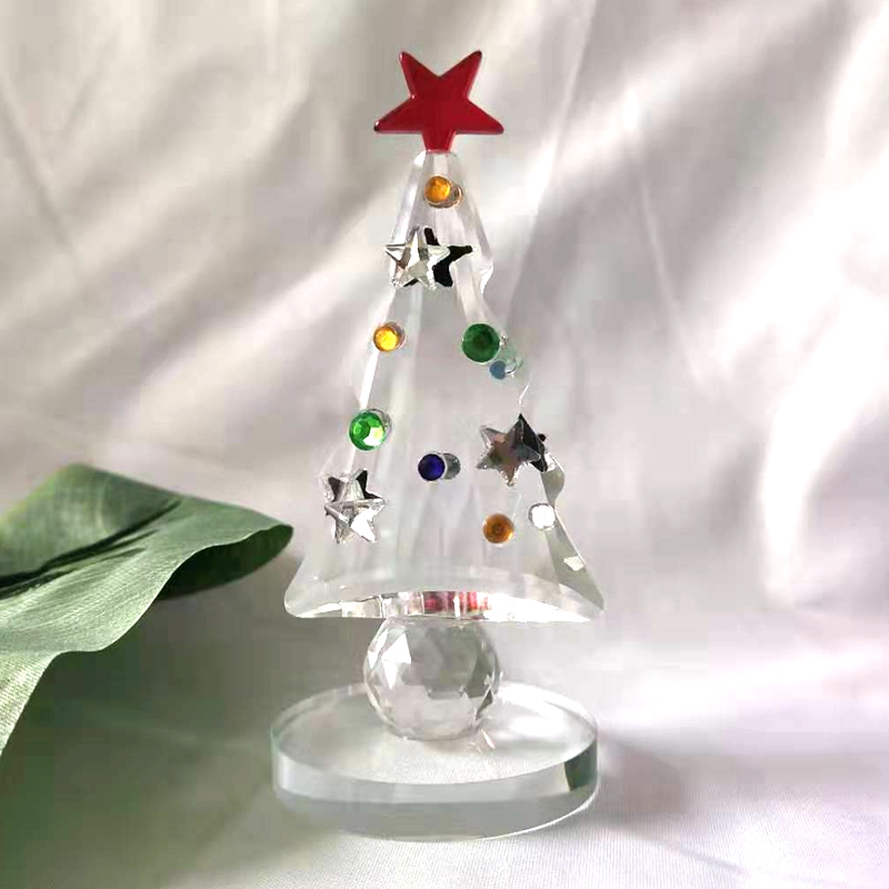 Estatueta de árvore de natal d - Paper Weight Crystal avaliação e preço