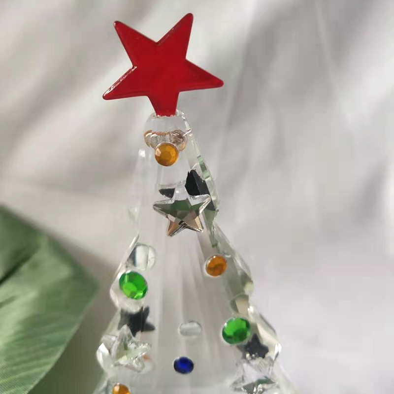 Estatueta de árvore de natal d - Paper Weight Crystal avaliação e preço