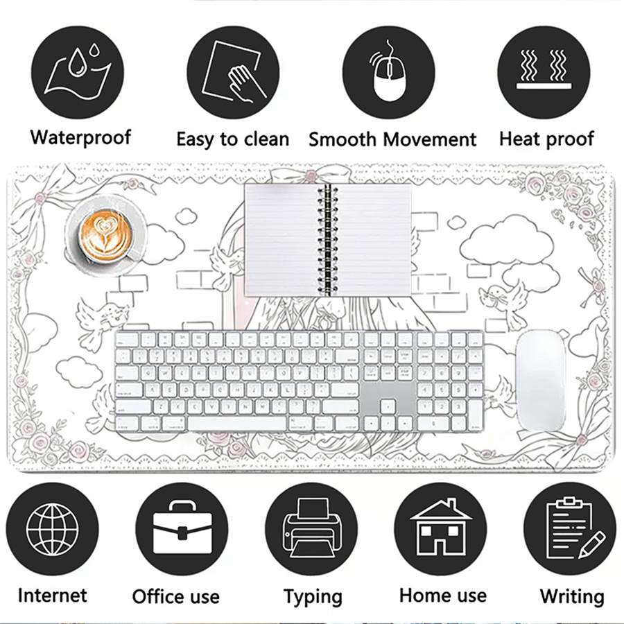 Tapete de Couro para Mouse, Ta - Leather Desk Pad avaliação e preço